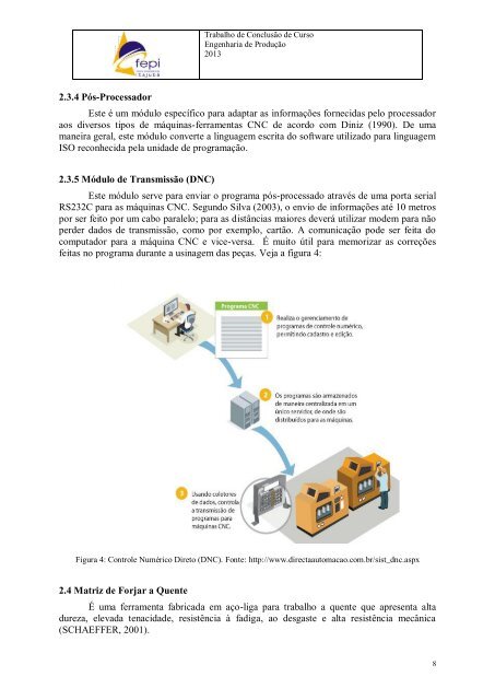 Aumento da eficiência nos Processos de Fabricação Mecânica com uso de máquinas CNC: Estudo ambientado no setor de ferramentaria baseado na fabricação de Matrizes de Forjar a Quente