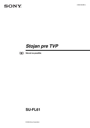 Sony SU-FL61 - SU-FL61 Consignes dâutilisation Slovaque