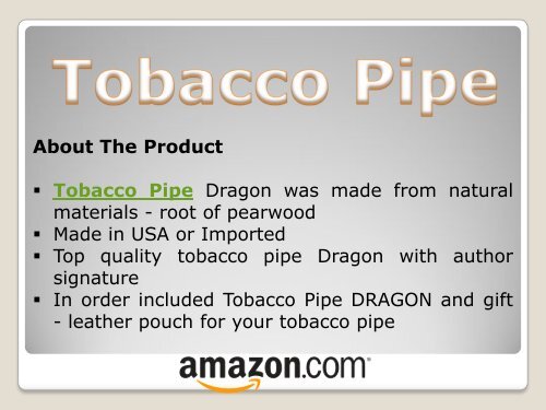 Tobacco Pipe DRAGON