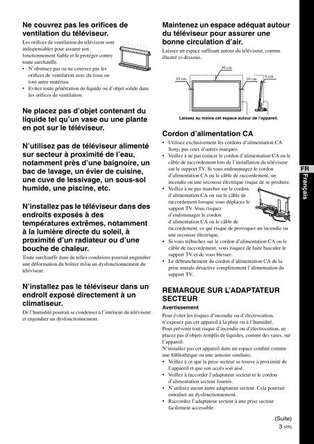 Sony SU-B460S - SU-B460S Consignes d&rsquo;utilisation Finlandais