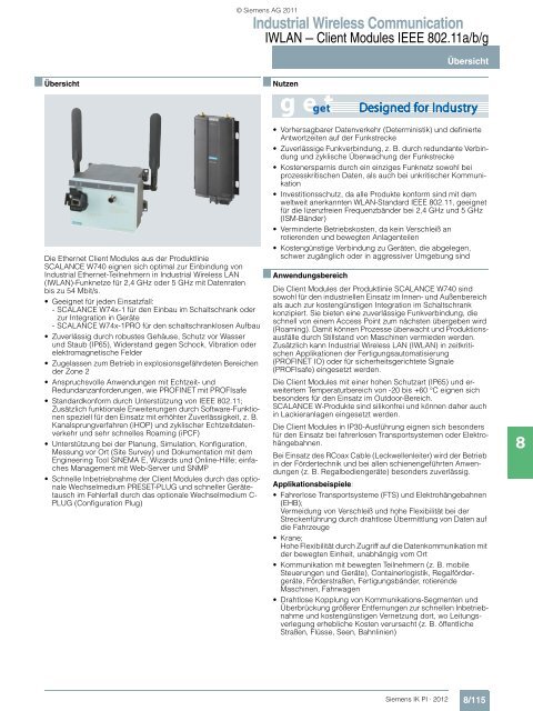 Industrial Wireless Communication - Siemens