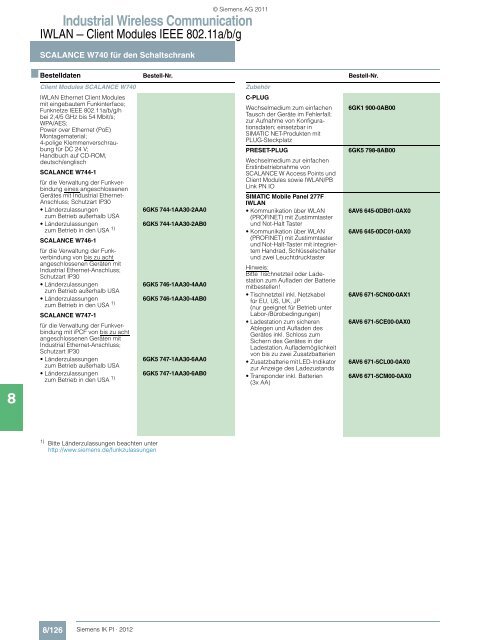 Industrial Wireless Communication - Siemens