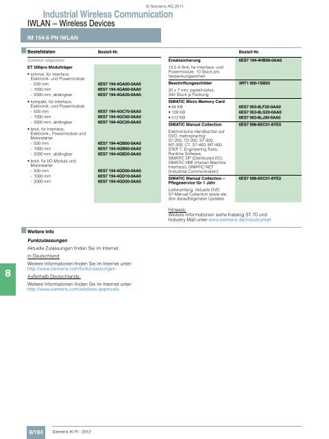 Industrial Wireless Communication - Siemens