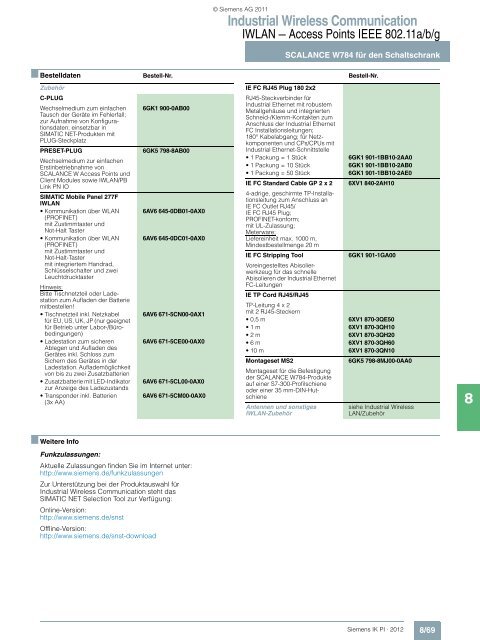 Industrial Wireless Communication - Siemens