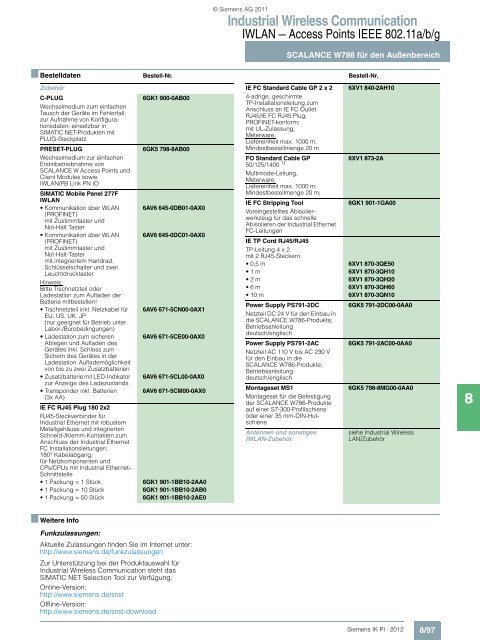 Industrial Wireless Communication - Siemens