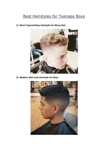 Best Hairstyles For Teenage Boys