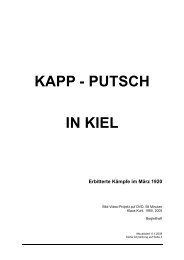 KAPP - PUTSCH IN KIEL - Klaus und Renate Kuhl