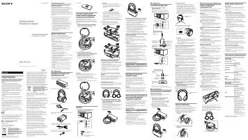 Sony MDR-RF4000K - MDR-RF4000K Consignes dâutilisation Russe