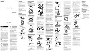 Sony MDR-RF4000K - MDR-RF4000K Consignes dâutilisation Hongrois