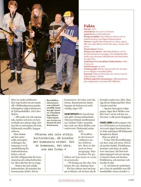 I Dina Skor vägen till melodifestivalen Kulturskolan i Halmstad