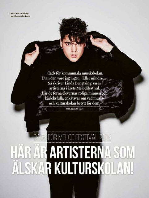 I Dina Skor vägen till melodifestivalen Kulturskolan i Halmstad