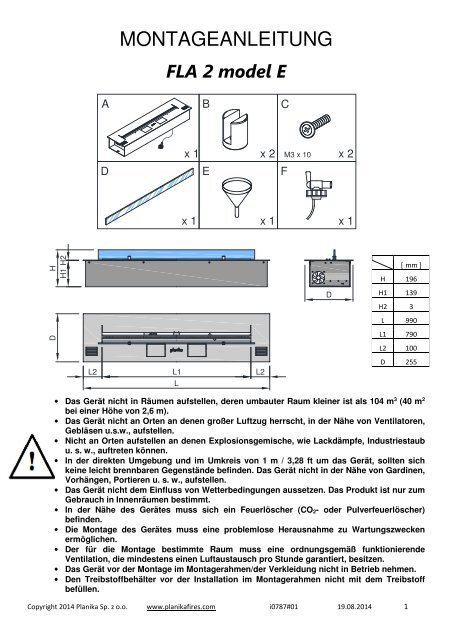 FLA 2 Modell E - Montageanleitung