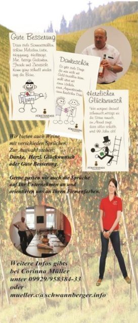Schwannberger Kaffeemaschinen & Wein Flyer