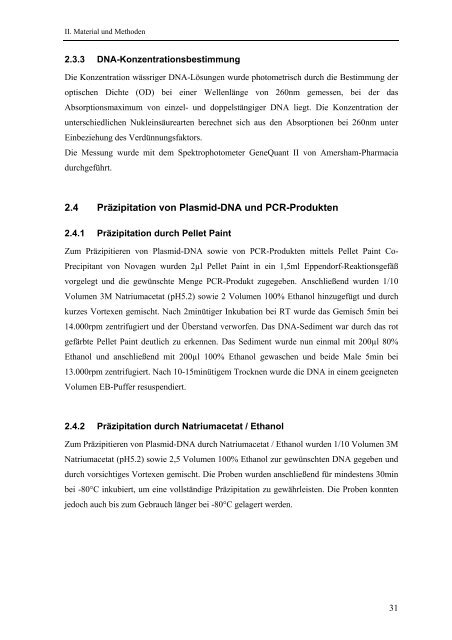 Identifikation und Charakterisierung - OPUS - Universität Würzburg