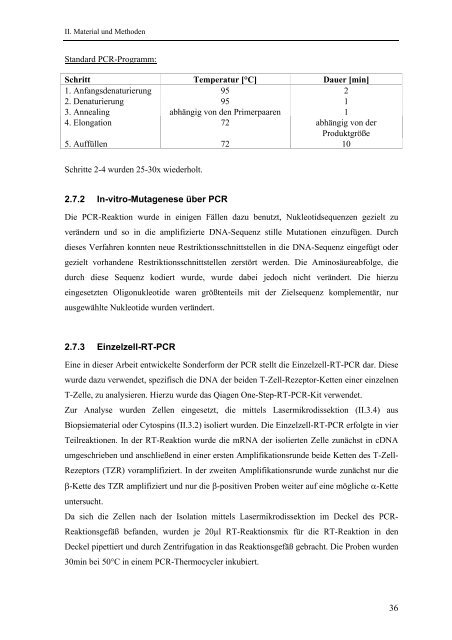 Identifikation und Charakterisierung - OPUS - Universität Würzburg