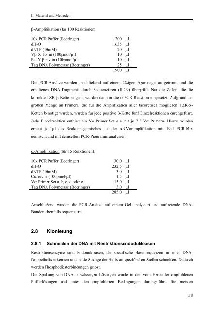 Identifikation und Charakterisierung - OPUS - Universität Würzburg