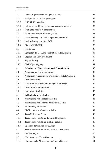 Identifikation und Charakterisierung - OPUS - Universität Würzburg