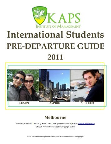 International Students - KAPS Institute of Management