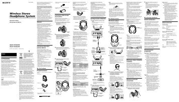 Sony MDR-RF840RK - MDR-RF840RK Consignes dâutilisation Bulgare