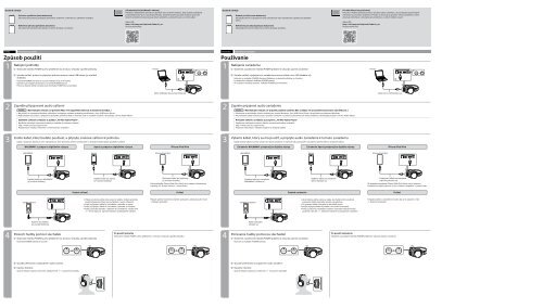 Sony MDR-1ADAC - MDR-1ADAC Guide de mise en route Tch&egrave;que