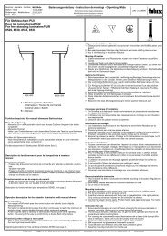 Für Stehleuchten PUR Pour les lampadaires PUR For ... - Tulux AG