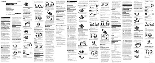 Sony MDR-NC60 - MDR-NC60 Consignes d&rsquo;utilisation Portugais