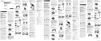 Sony MDR-NC60 - MDR-NC60 Consignes dâutilisation FranÃ§ais