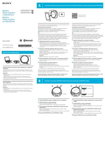 Sony MDR-ZX330BT - MDR-ZX330BT Guide de mise en route Croate