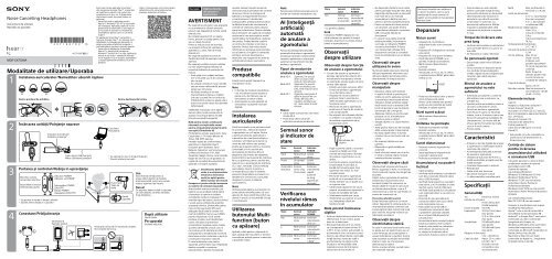 Sony MDR-EX750NA - MDR-EX750NA Mode d'emploi Slov&eacute;nien