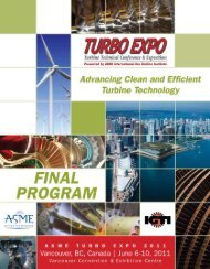 Welcome to Turbo Expo 2011! - Events