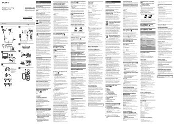 Sony XBA-NC85D - XBA-NC85D Consignes dâutilisation Roumain