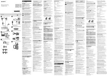 Sony XBA-NC85D - XBA-NC85D Consignes dâutilisation TchÃ¨que