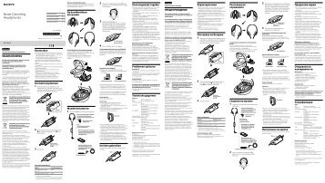 Sony MDR-NC40 - MDR-NC40 Consignes dâutilisation Bulgare