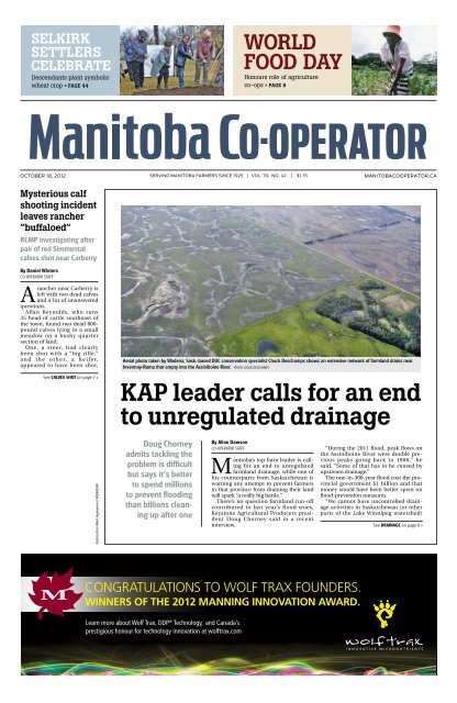 Kap Leader Calls For An End To Unregulated Drainage