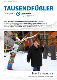 2016 Februar / Lebenshilfe Freising / Tausendfüßler-Magazin