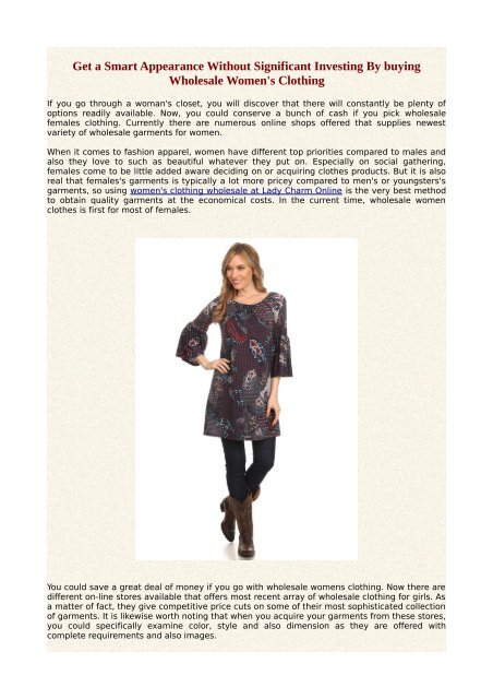 buy wholesale women's clothes online