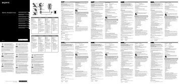 Sony MDR-1R - MDR-1R Consignes dâutilisation TchÃ¨que