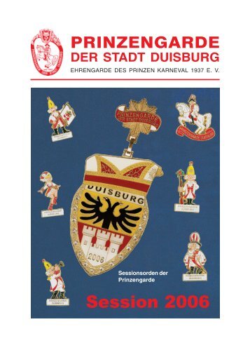 Session 2006 - Prinzengarde der Stadt Duisburg