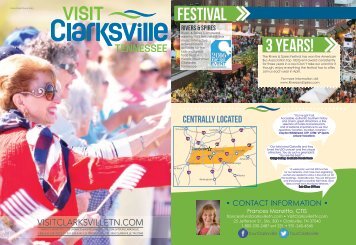 Enjoy, Visit, Experience, and Savor Clarksville - 2016