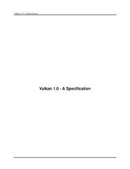 Vulkan 1.0 - A Specification