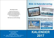 Kalenderbroschüre ohne Preise