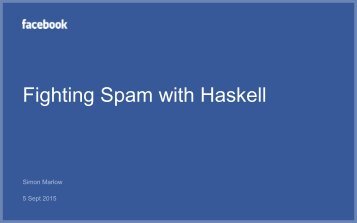 Fighting Spam with Haskell
