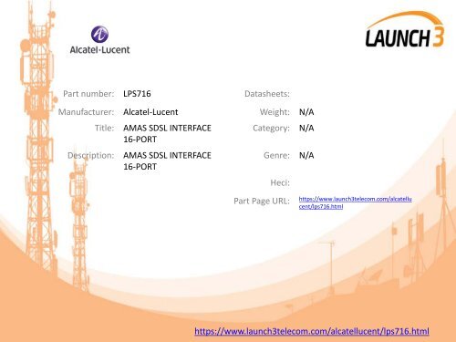 Alcatel-Lucent LPS716