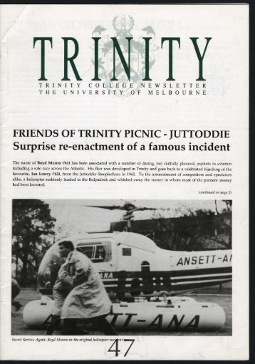 Trinity College Newsletter, vol 1 no 47, August 1993