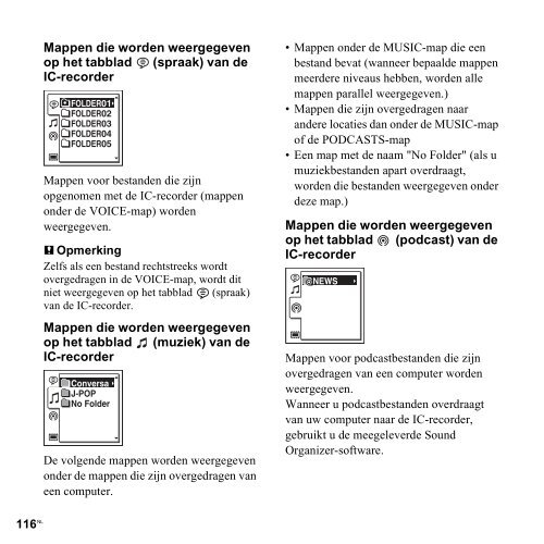 Sony ICD-SX712 - ICD-SX712 Consignes d&rsquo;utilisation N&eacute;erlandais