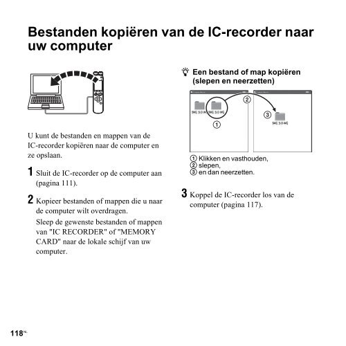 Sony ICD-SX712 - ICD-SX712 Consignes d&rsquo;utilisation N&eacute;erlandais