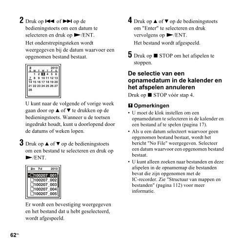 Sony ICD-SX712 - ICD-SX712 Consignes d&rsquo;utilisation N&eacute;erlandais