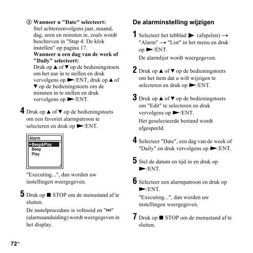 Sony ICD-SX712 - ICD-SX712 Consignes d&rsquo;utilisation N&eacute;erlandais