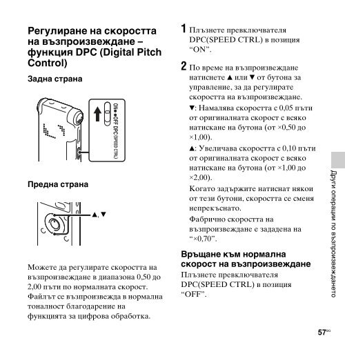 Sony ICD-UX513F - ICD-UX513F Consignes d&rsquo;utilisation Bulgare