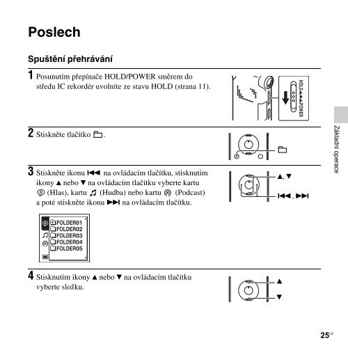 Sony ICD-UX513F - ICD-UX513F Consignes d&rsquo;utilisation Tch&egrave;que